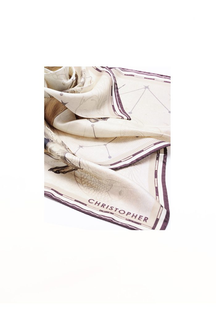 Abstract Scarf Tan