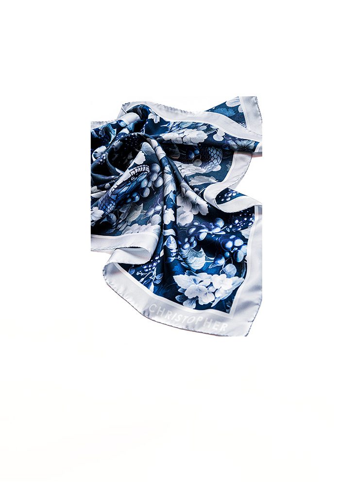 Art Scarf Blue