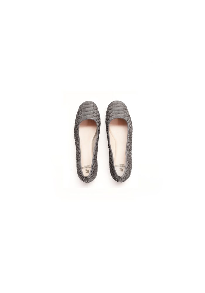 Python Ballet Flat Grey