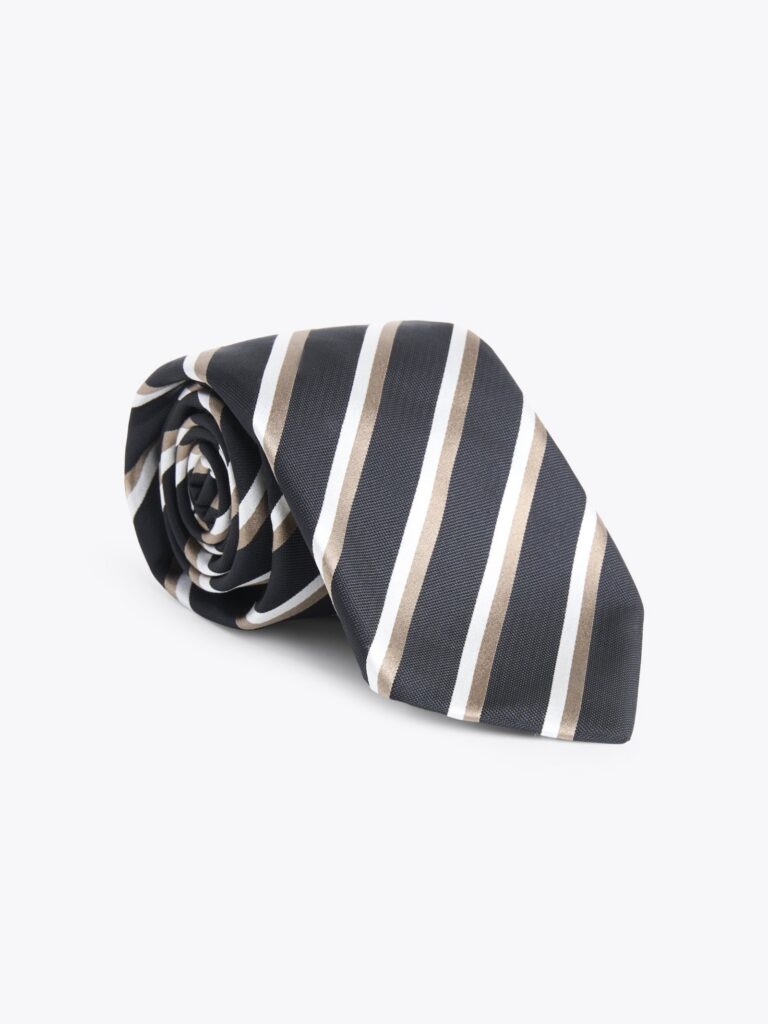 TIE 7 FOLD 8cm IVRYBLK, still life